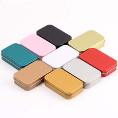 Metal box for square metal playing cards, dice, manicure tools, nail clippers, musical instrument accessories