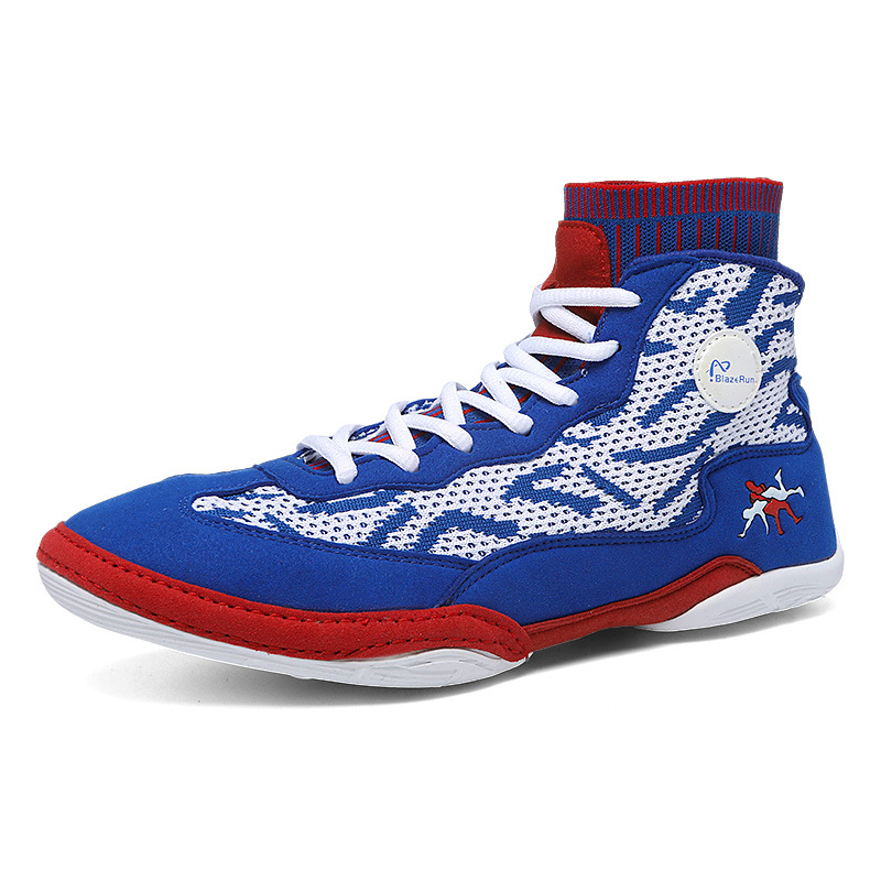Zapatos de lucha profesional, zapatos de boxeo transfronterizos clásicos, zapatos Sanda, zapatos de lucha, zapatos de lucha, zapatos de entrenamiento de boxeo para hombres y mujeres