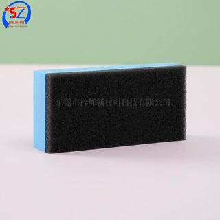 定制EVA双层贴合不易脱胶汽车清洁镀晶海绵擦镀膜打蜡海绵块