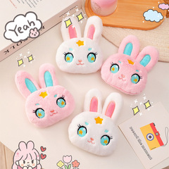 Cartoon plush brooch cute long-eared rabbit doll doll small pendant bag jewelry diy clothing accessories wholesale