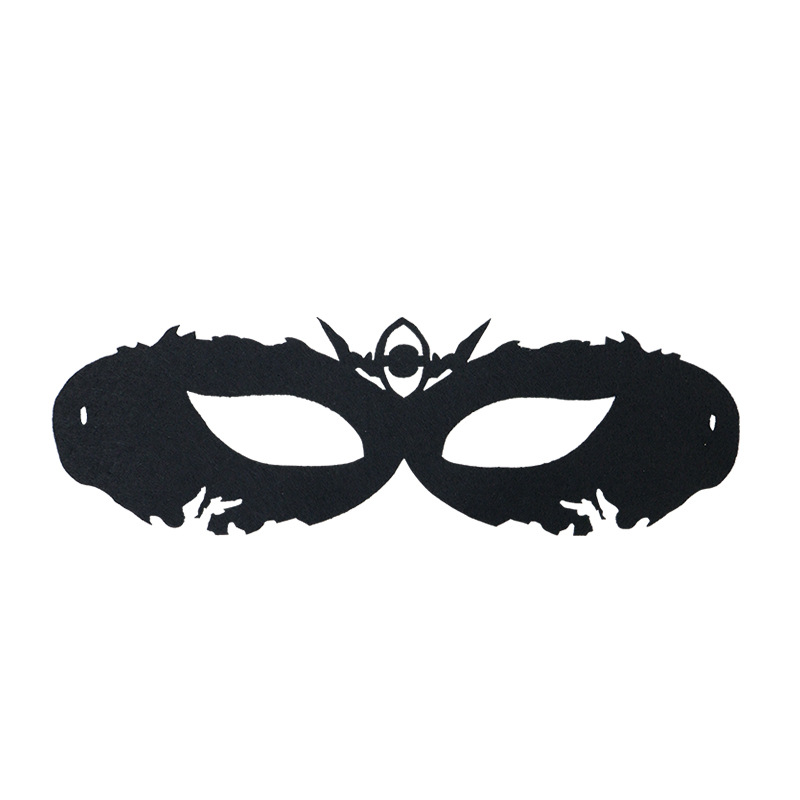 Halloween nuevo baile medio cara no tejido sexy máscara de ojos misteriosa máscara de felt maquillaje espectáculo de emoción props