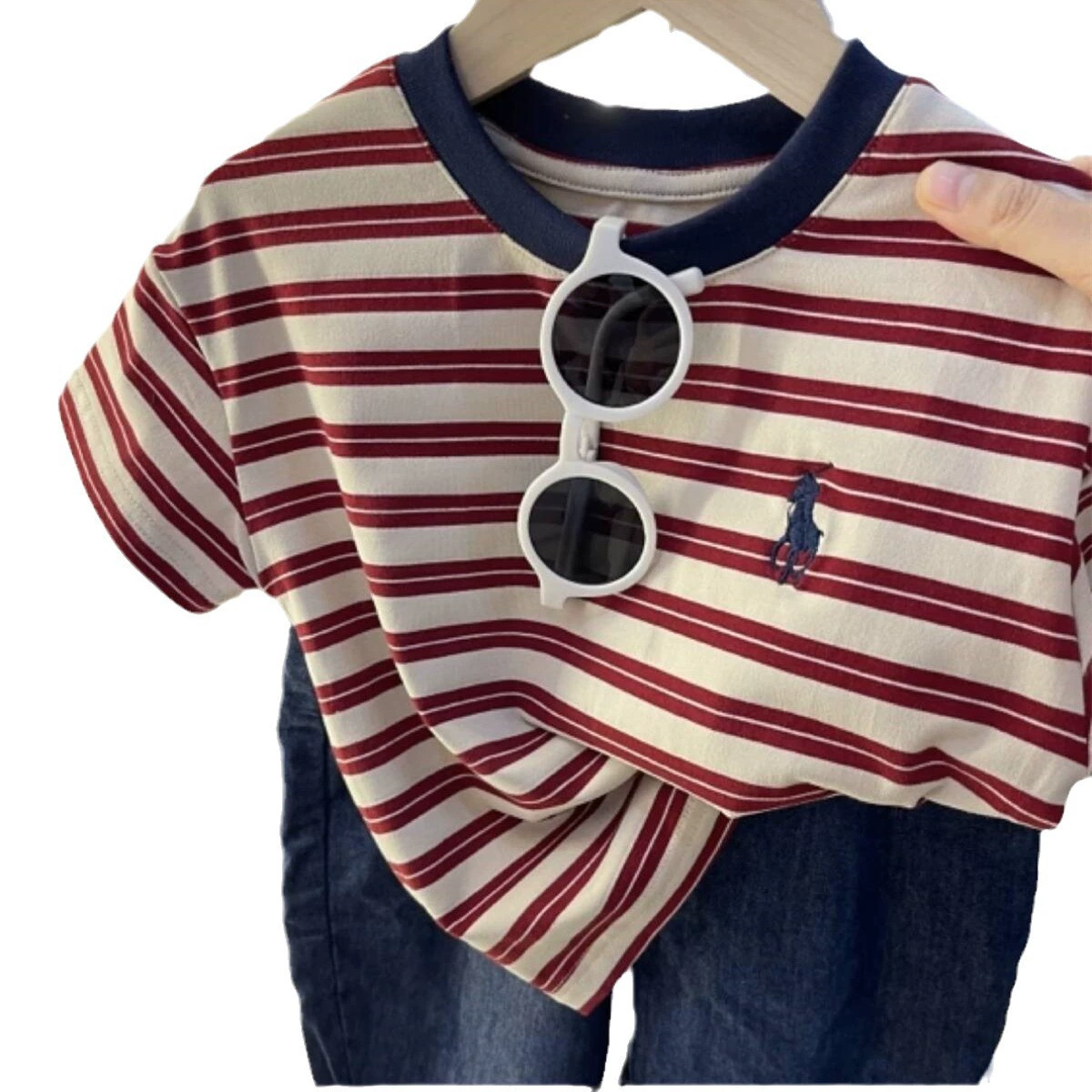 Quality children's summer cloth, with embroidery, with short sleeve, wholesale