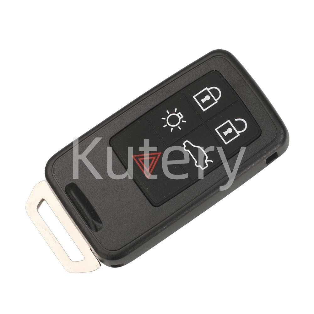 Suitable for Volvo 5-Key 6-Key Smart Card Remote Control Car Key Shell Replacement Shell Without Pit Holes