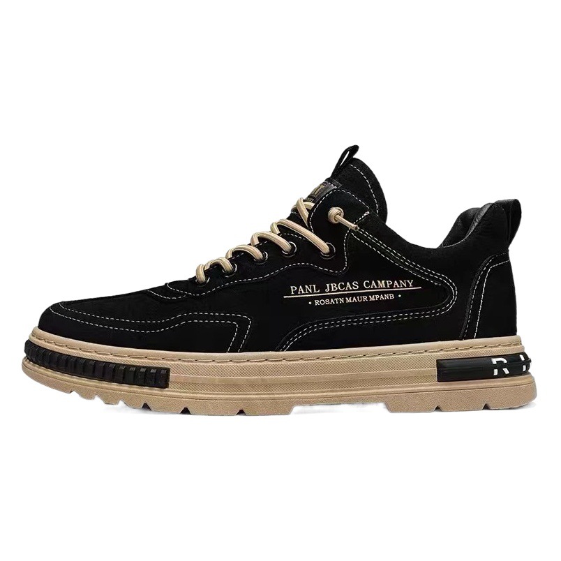 Zapatos para hombre, zapatos de otoño, zapatos de trabajo transpirables para hombre, impermeables, resistentes al desgaste, zapatos de trabajo versátiles, zapatos de seguridad, zapatos de suela gruesa