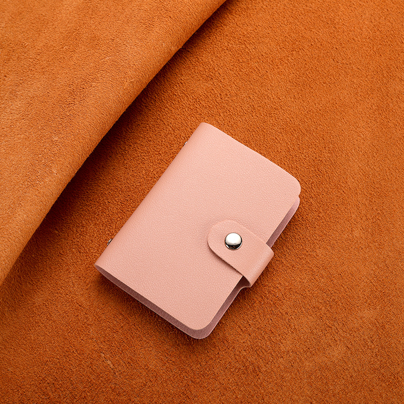 クロスボーダー起爆純色高颜値オルガンカードバッグ小型男性カードバッグ小銭入れ一体証明書収納