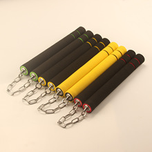 海绵双节棍儿童初学者练习双截棍泡棉玩具二节棍跆拳道馆双色铁链