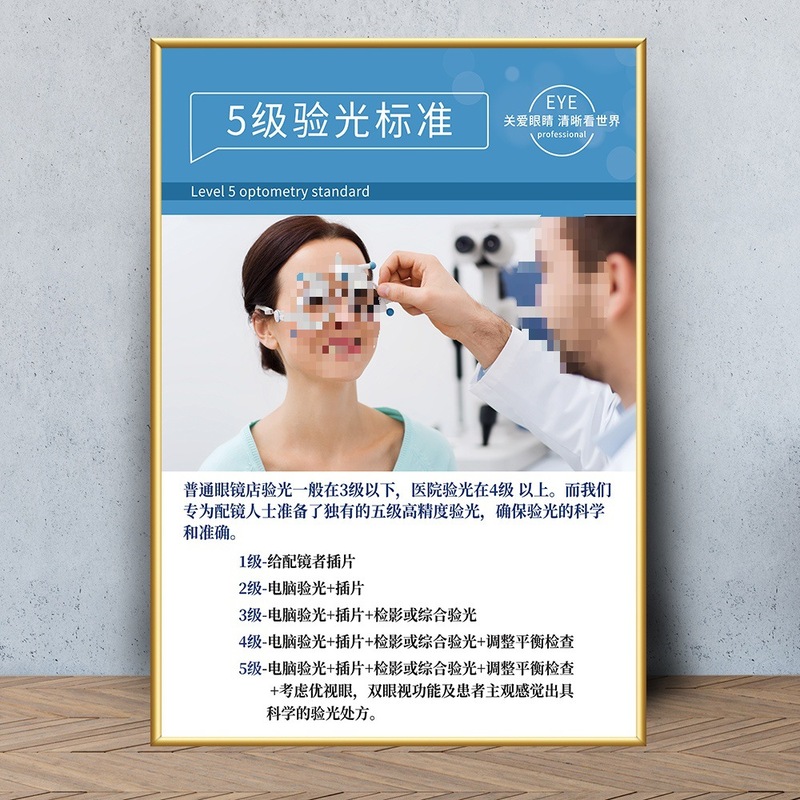 眼鏡店の壁面装飾画眼科病院は目の構造を描いています。|undefined
