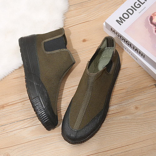  spring and summer work shoes, non-slip, wear-resistant, breathable, outdoor liberation shoes, men's and women's high-top work shoes, Yuanbao shoes