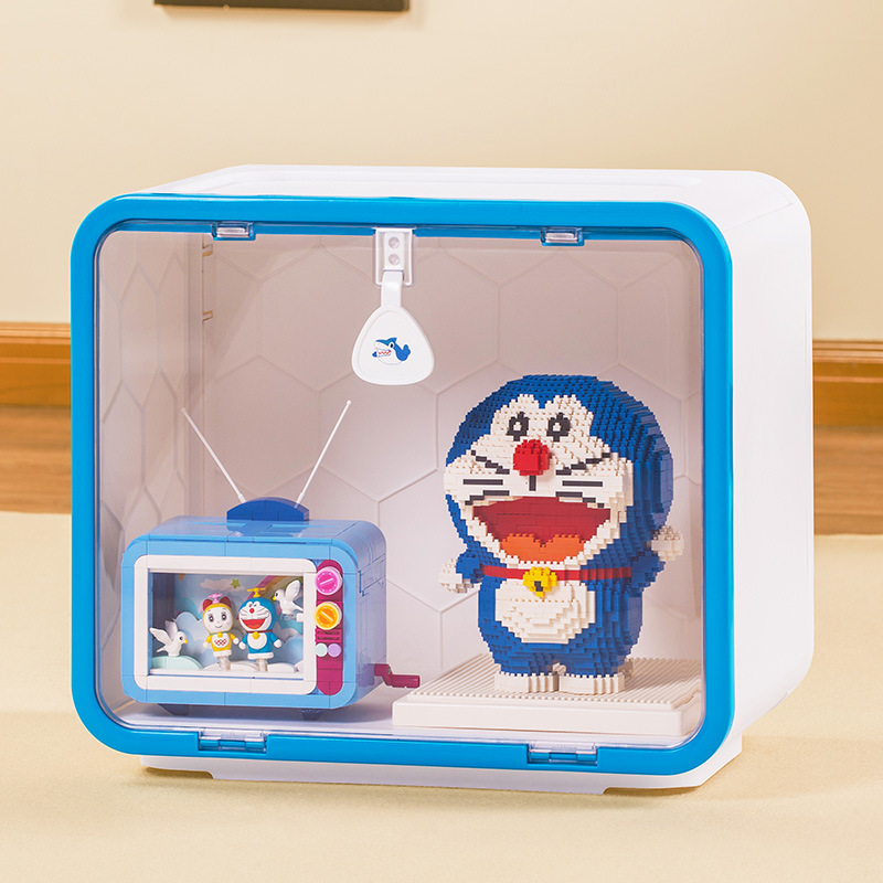 おもちゃ収納ボックスレゴブロック手作りブラインドボックス置物防湿防塵ディスプレイキャビネット折りたたみ可能多目的ボックス|undefined