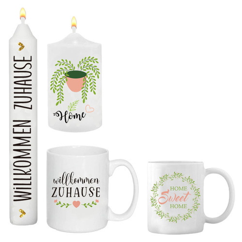 Romantic and Warm Home Decoration German Candle Transfer Water Decal Suitable for All Seasons Safe Burning No Odor