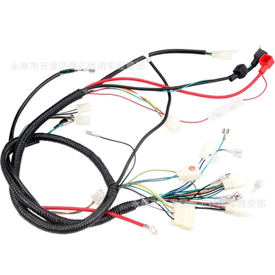 Atv Beach Bike Four-Wheel Motorcycle Accessories 125-250Cc Complete Vehicle Wiring Harness Assembly Quad Buggy (Power supply, ignition system accessories)