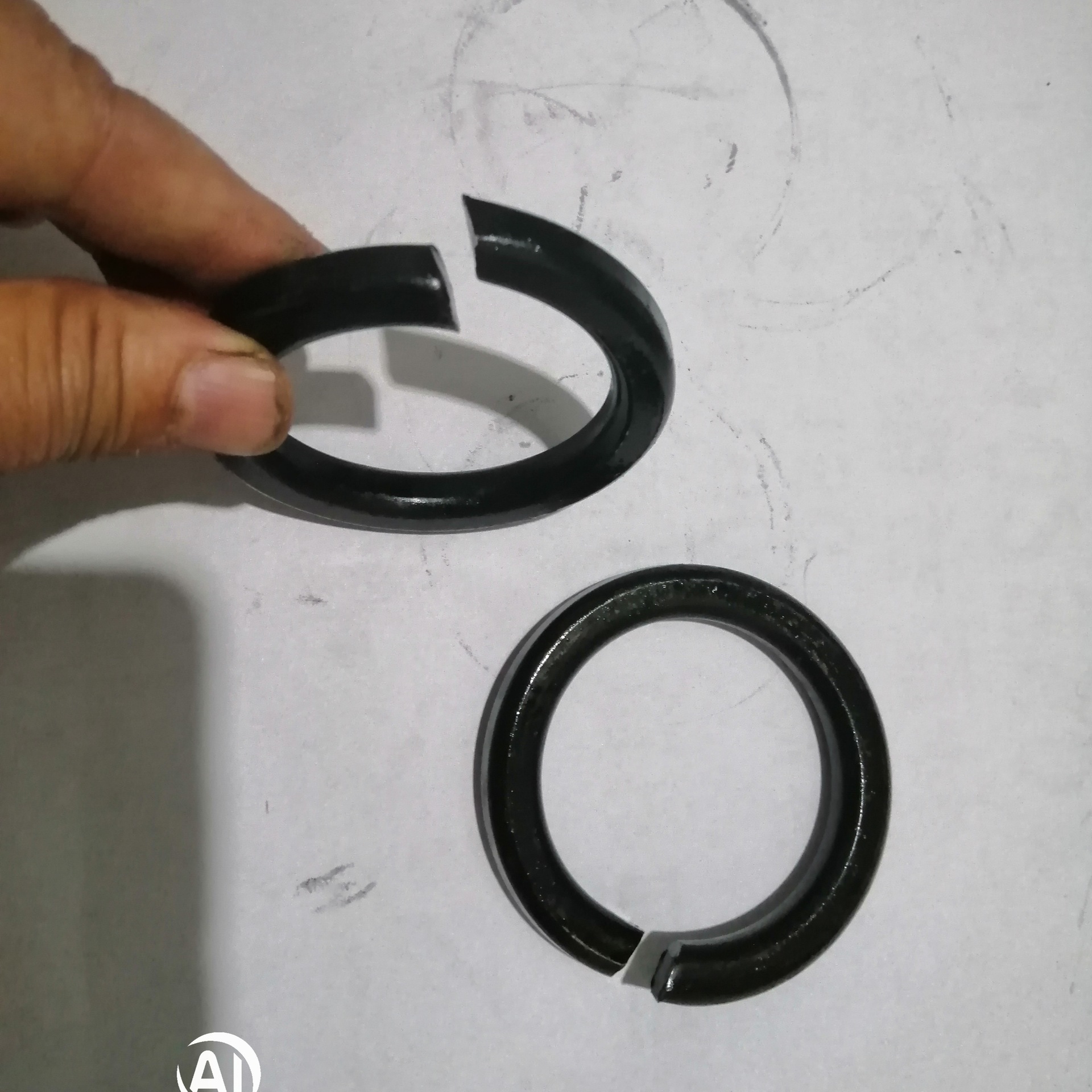 现货批发m3--M60高强发黑垫片  开口弹簧垫圈  高强弹垫