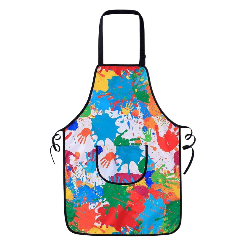 Delantal para niños logotipo impreso estudiante de arte pintura especial ropa pintura impermeable cocina kindergarten impresión fabricante