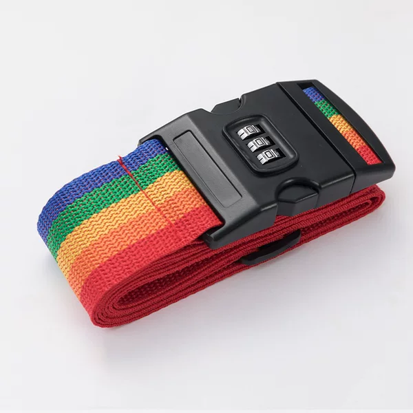 Luggage Case Strap One-word Wrapping Strap Luggage Strap Combination Lock Binding Strap Luggage Travel Strap Fixed Strap
