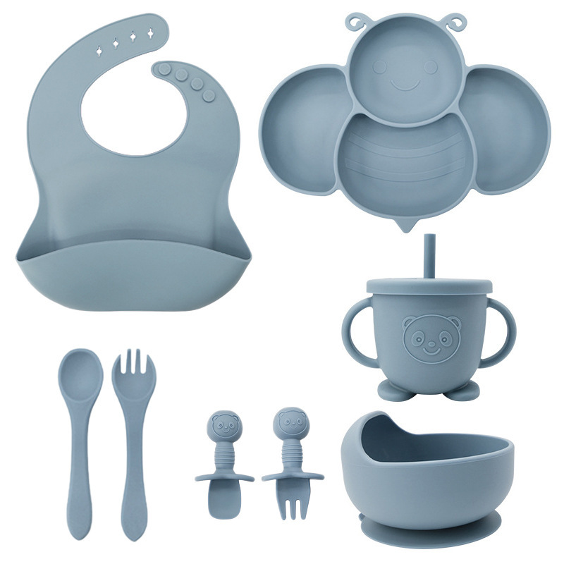 Bee Baby Plate Plate División Plate Baby Chuck Plate Plate Pla