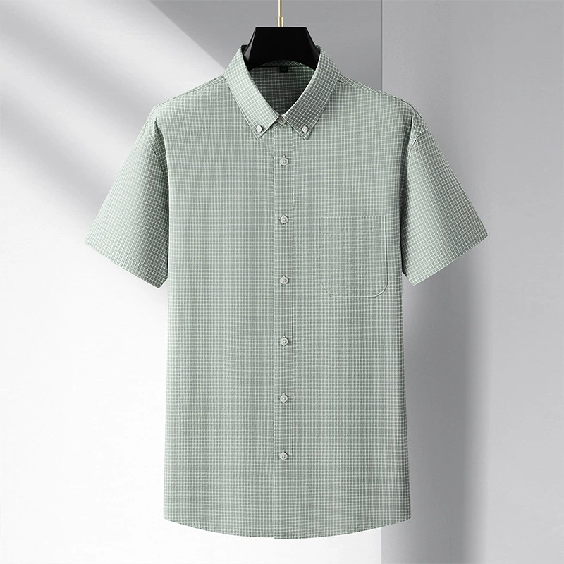 Summer thin shirt, oversize, with short sleeve, plus size
