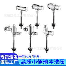 全铜小便池冲水阀手按式小便斗冲洗阀家用厕所小便器延时开关阀门