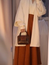 新中式宋制长干寺交领内搭半身裙改良汉服女秋冬简约通勤国风套装