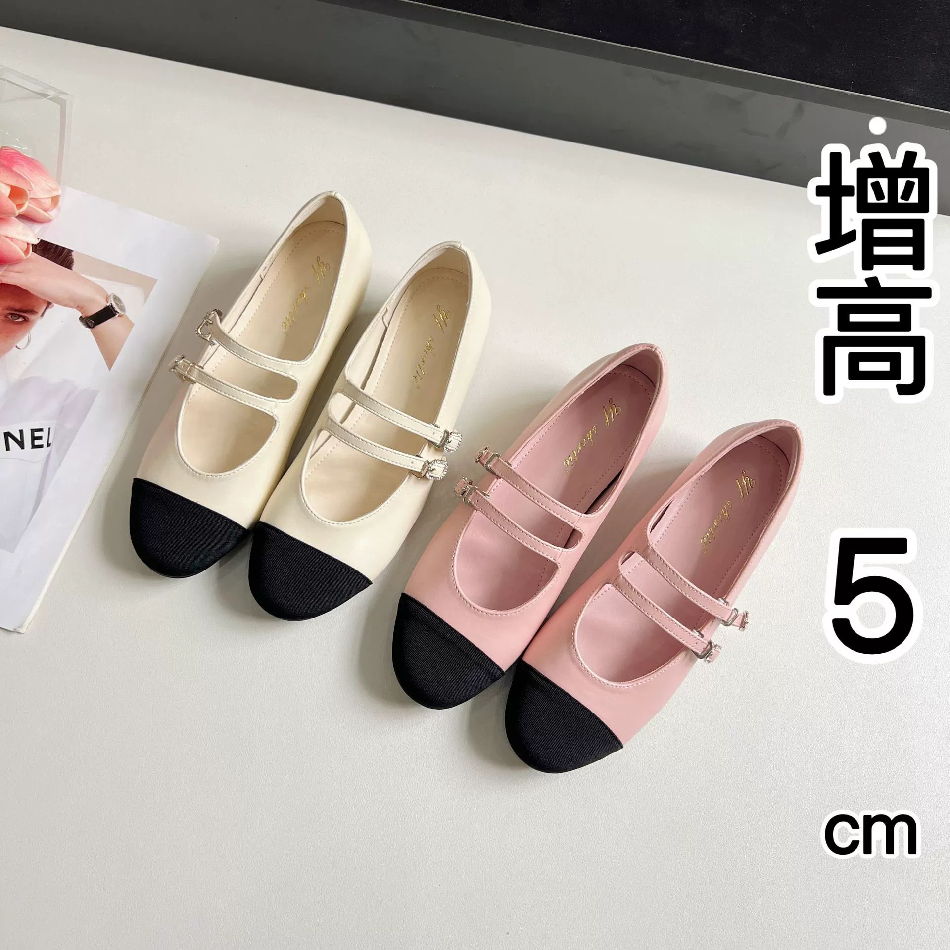 Женские туфли увеличены внутри