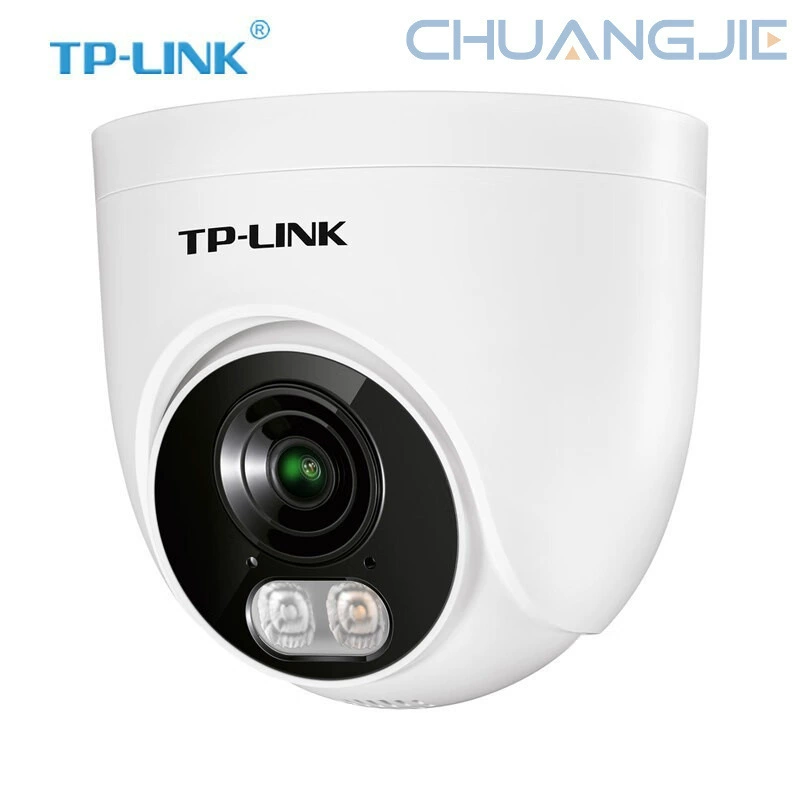 TP-LINK TL-NIPC4885P-A4 8 миллионов интелектуального обнаружения Полушарная звездная подсветка предупреждающая сеть камера