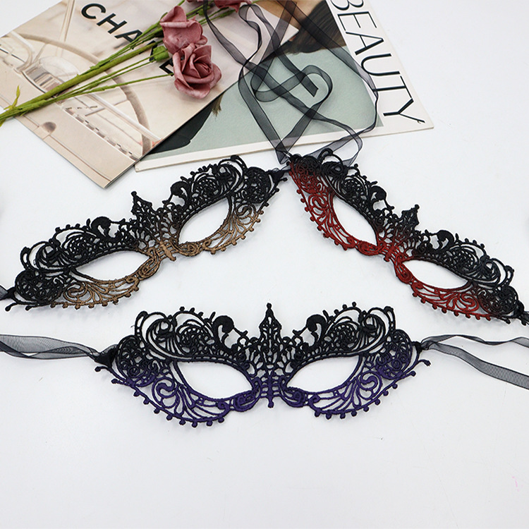 Transfronterizo exclusivo para baile de máscaras nuevas máscaras de damas carnaval máscaras de mitad de cara props de Halloween