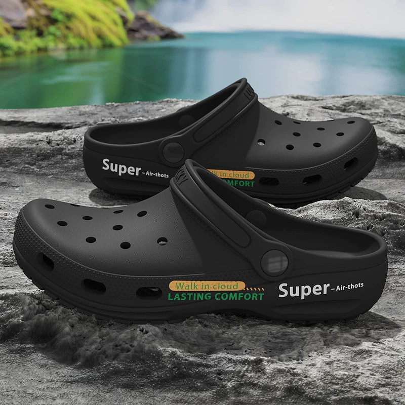 Сандалии мужские летние дышащие противоскользящие тапочки из ЭВА сандалии для вождения летние пляжные кроксы мужские оптовая продажа