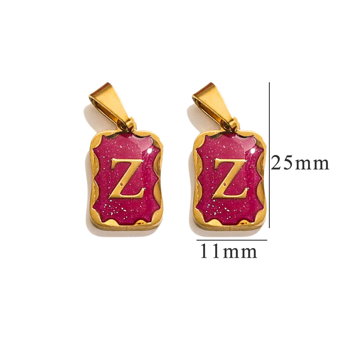 Acero inoxidable no decolor púrpura pequeño colgante collar damas de nicho universal diseño DIY accesorios de joyería colgar