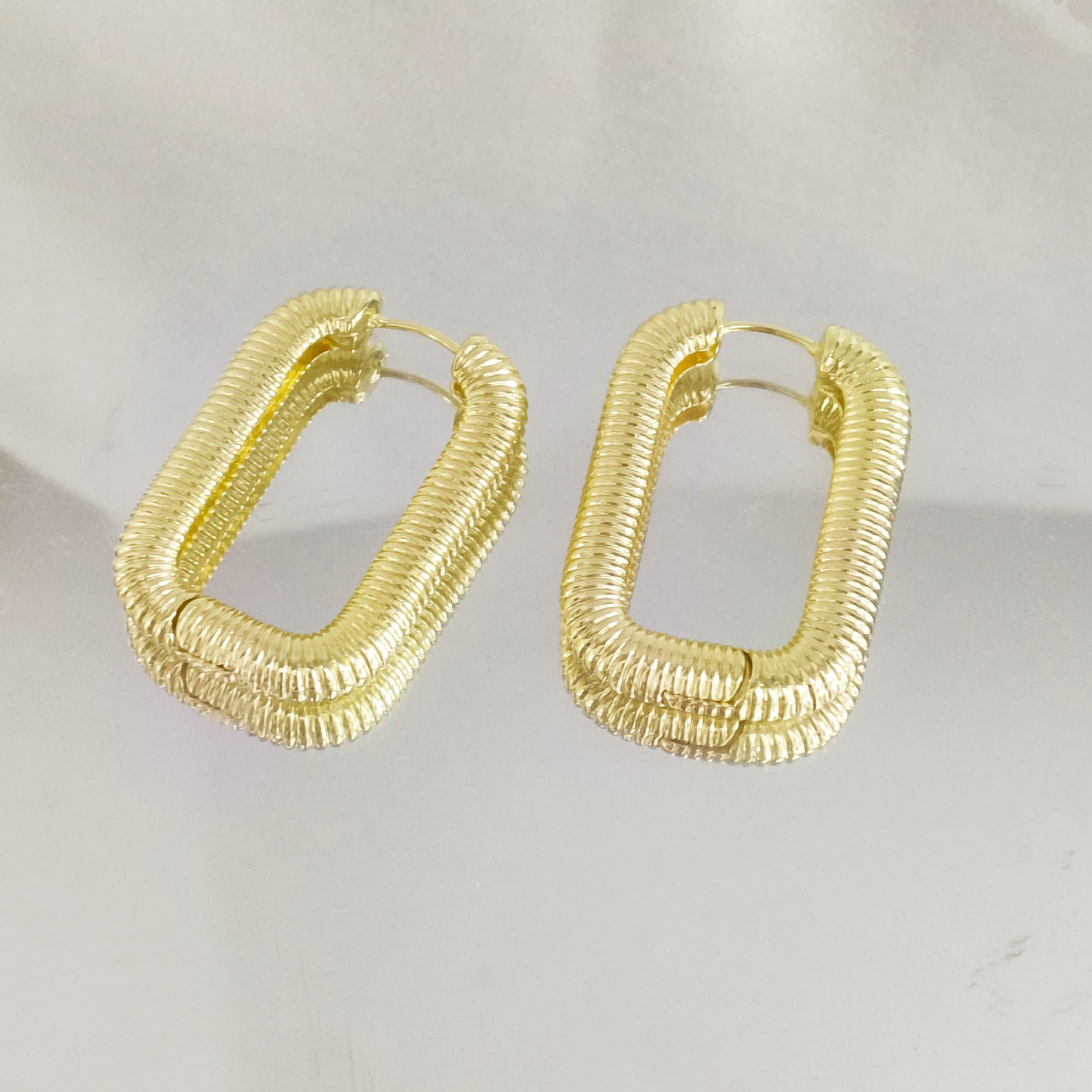 Gold earrings