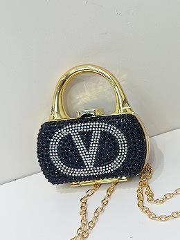 Mini bag mouth red envelope Women's 2025 new cross-border foreign trade diamond-encrusted crossbody small bag, decorative bag, single-shoulder bag for women Item Picture