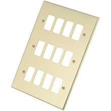 ӢӢʽӢҎӢģK_P 12 MODULE GRID PLATE POLISHED BRASS