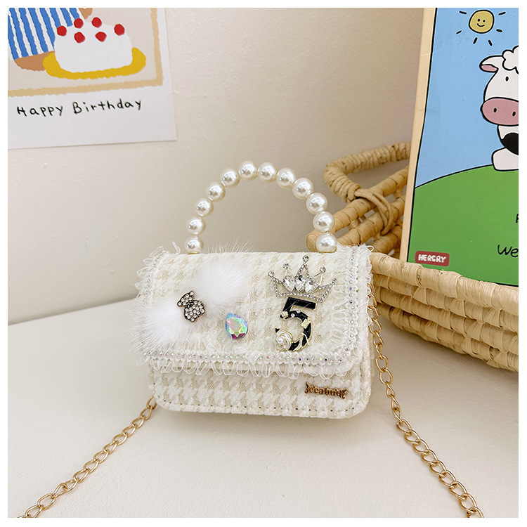 Bow Knot Pattern Women's Polyester Bow Knot Cute Square Flip Cover Handbag