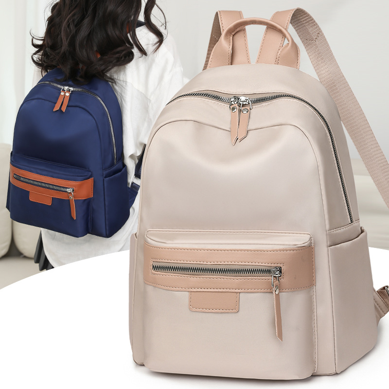Mochila de tela de nailon ligera de gran capacidad, nueva bolsa para computadora de cercanías para mujer, mochila para la escuela, bolsa de viaje, mochila escolar