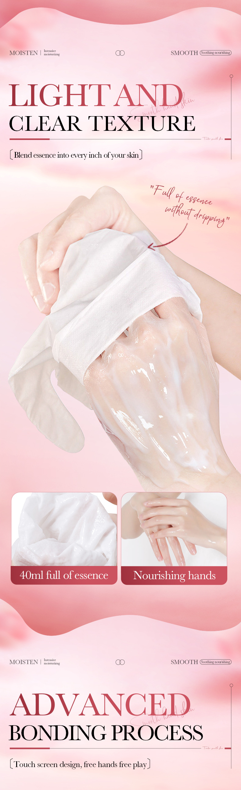 BIOAOUA Strawberry Cake Maschera mani nutriente e liscia 40 ml/paio Maschera mani autunno e inverno_voghion.com