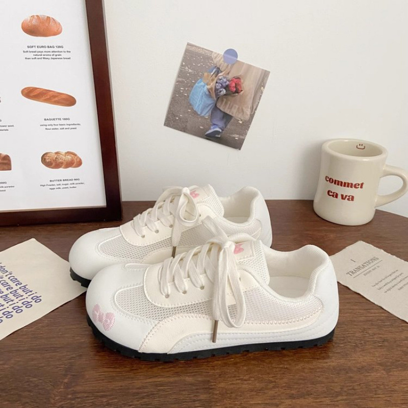 Ugly Cute Ballet Training Sneakers for Women, Puff 2025 Summer New Chic Niche Korean Version Student Sports White Shoes Ugly Cute Ballet Training Sneakers for Women, Puff 2025 Summer New Chic Niche Korean Version Student Sports White Shoes