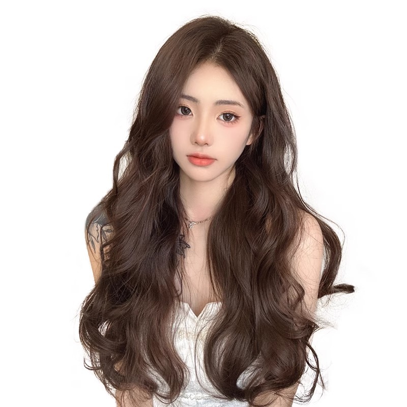 Peruca de cabello rizado para aumentar el volumen de cabello flojo de una pieza de cabello largo femenino en la parte superior del cabello sin rastro diseño en forma de U ligero invisible