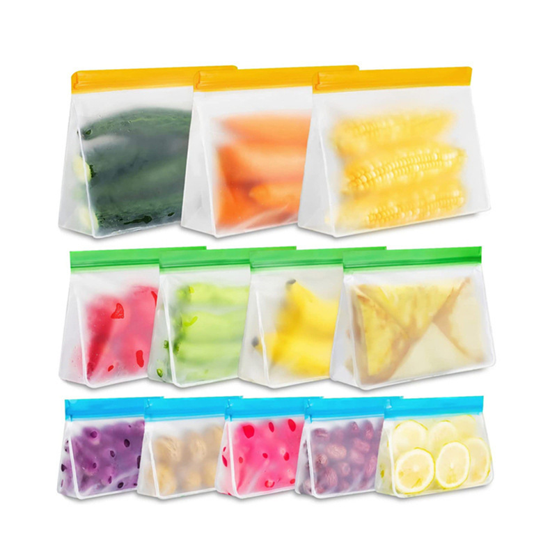 Amazon PEVA 冷蔵庫食品保存袋キッチン食品密封袋スナックフルーツ保存立体保存袋|undefined