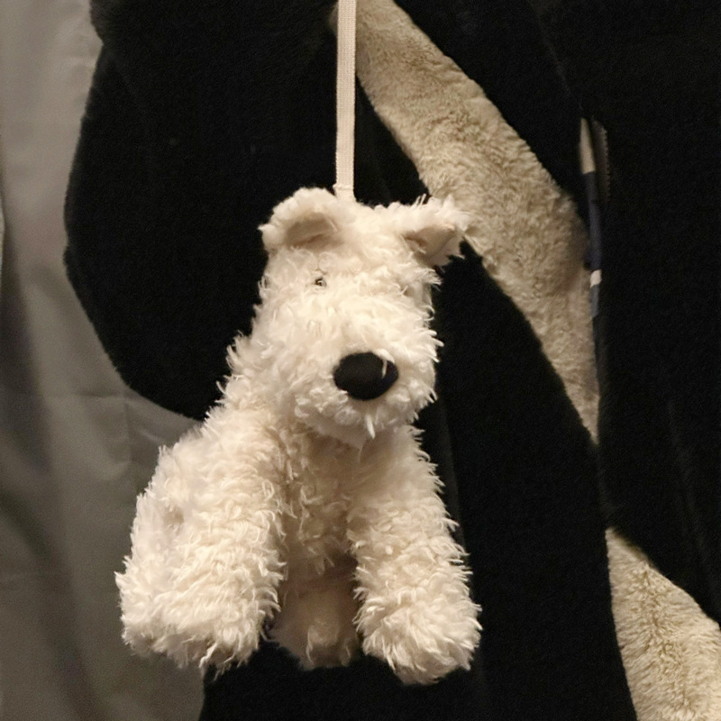 2023 New West Highland muñeca bolsa de dibujos animados de peluche de juguete muñeca bolsa de mensajero lindo perrito bolsa de regalo