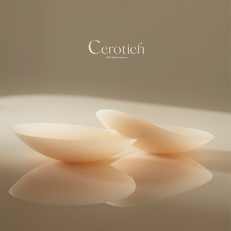 Cerotich anti-bulge silicone breast patch women's invisible underwear suspender wedding dress breast patch ultra-thin anti-exposure