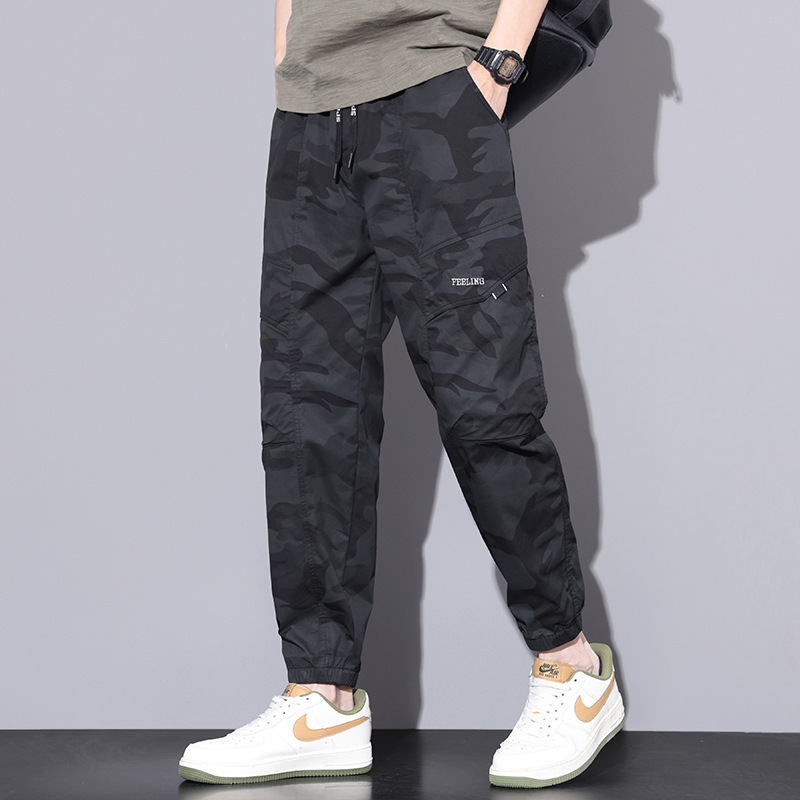Spring and Summer Camouflage Leg Casual Pants Men's Pants Loose Harlan Pants All-match Fashionable Overalls Casual Long Pants
