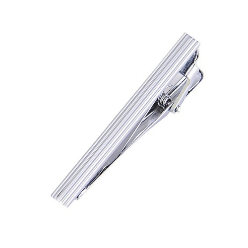Wholesale Classic Men's Formal Silver Tie Clips Fashionable Simple Business Brushed Glossy Tie Clips 36 Styles