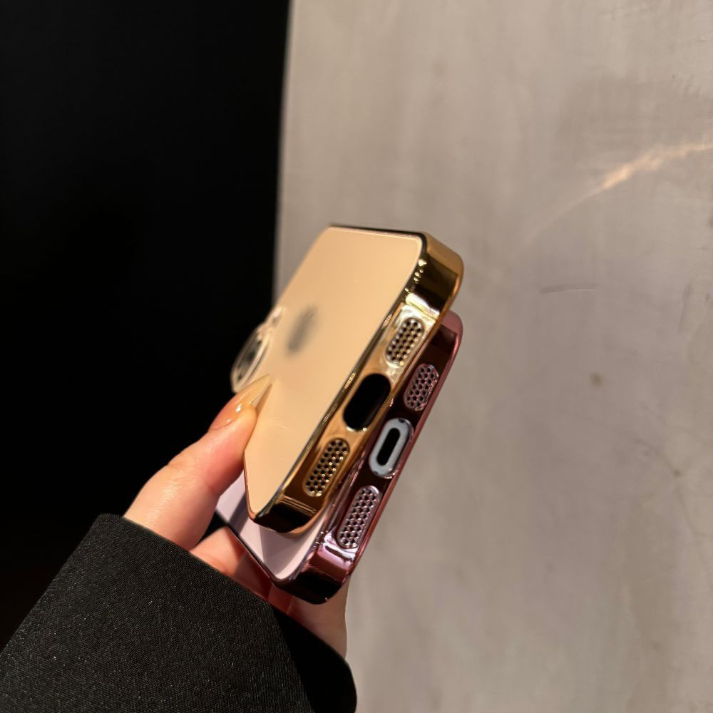 Electroplated Matte Case With Built-in Lens Film Suitable For IPhone 17, 17 Pro, Solid Color 16 Matte, 15 Full Coverage,_voghion.com