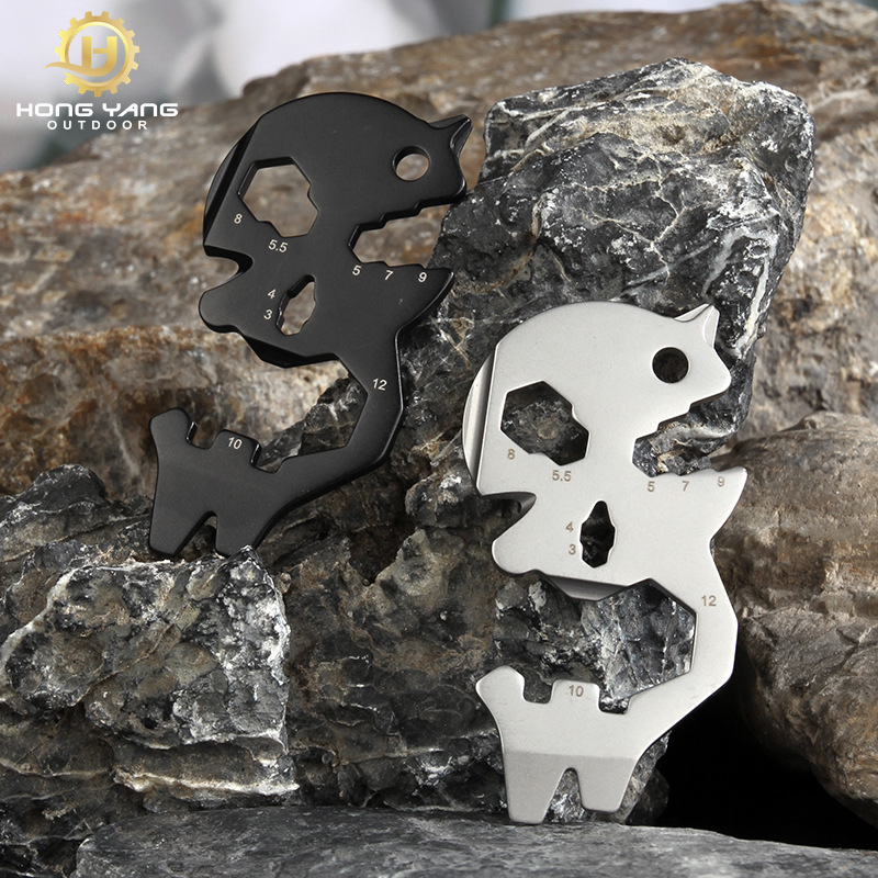 创意多功能便携工具卡片 户外野营edc开瓶器不锈钢多用组合工具卡