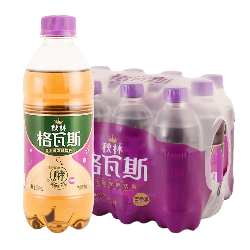 Квас Qiulin со вкусом пассифлоры, 350 мл, целая коробка, в бутылках, оптовая продажа (дропшиппинг)