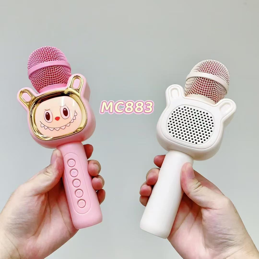 Cross-Border Cartoon Kidsren's Microphone Mc-883 Microphone Audio All-In-One Wireless Bluetooth Home Karaoke