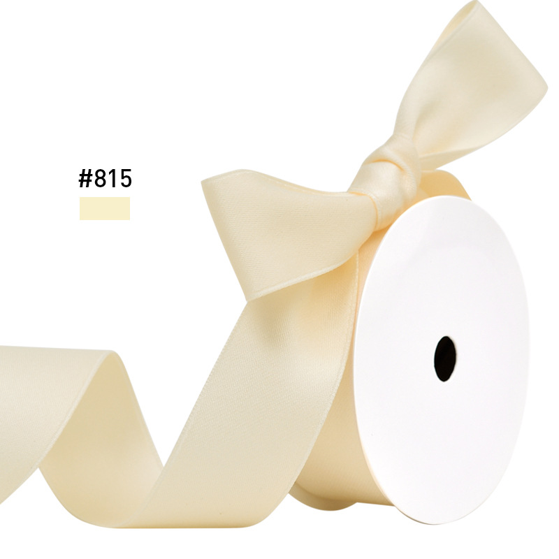 Cinta mate de doble cara cinta de algodón de poliéster 2,5 cm de ancho material de arco regalo embalaje hecho a mano cinta de algodón de poliéster engrosada