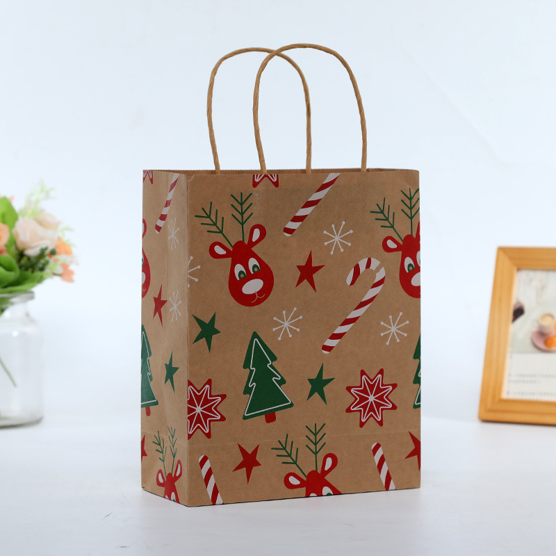 メーカー現物クラフト紙袋クリスマス手提げギフト袋服装ショッピング包装袋カスタム卸売り|undefined