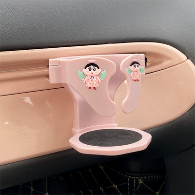 Car cup holder/beverage holder | for Storage, Female-Friendly Interior - angel-xiaoxin-water-cup-holder-pink