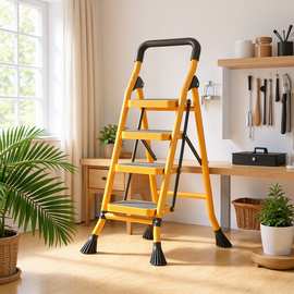 梯子家用折叠人字梯伸缩加厚室内多功能楼梯四五步登高爬梯厂家