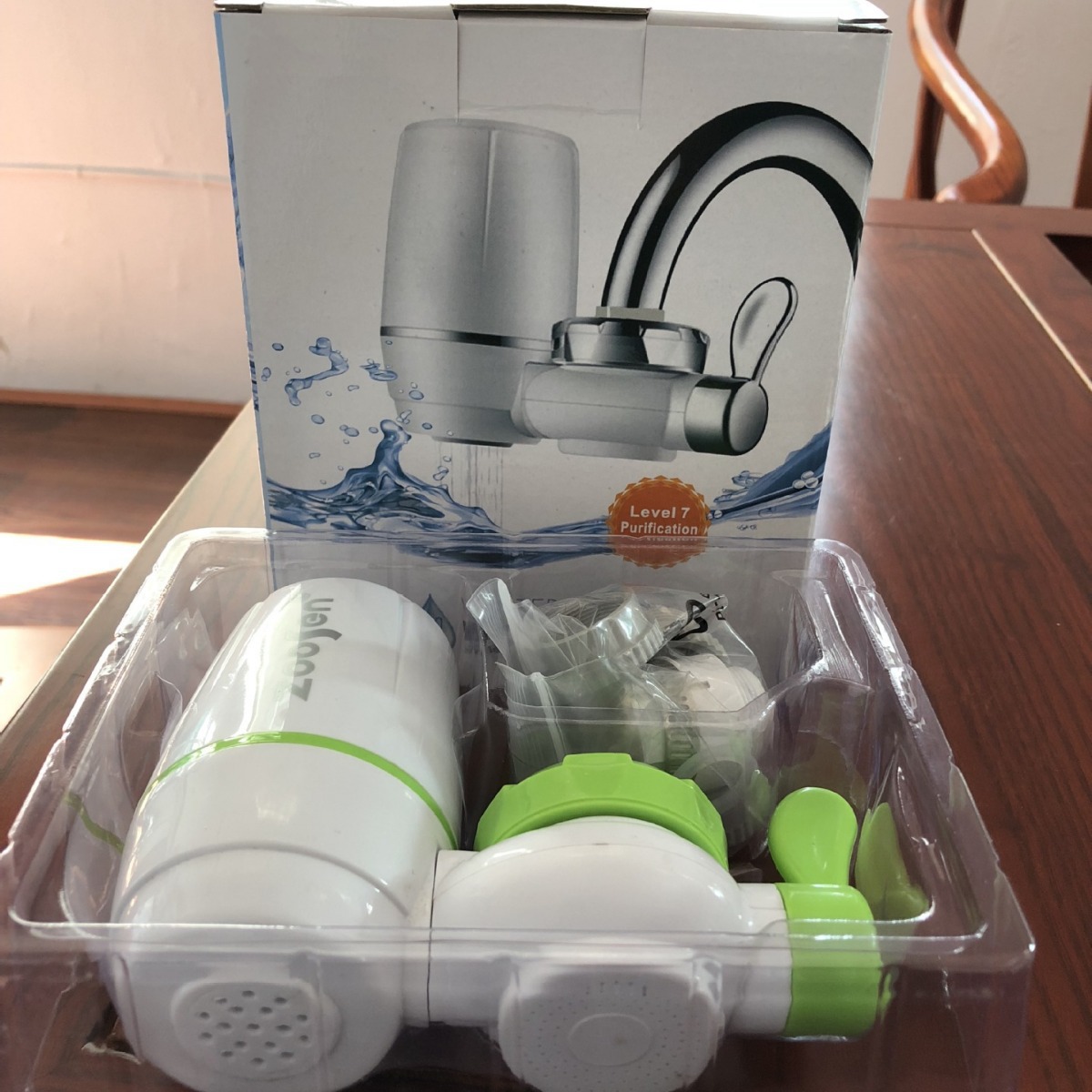 Fuente transfronteriza hogar cocina grifo purificador de agua nivel de agua del grifo 7 pre-filtro regalo purificador de agua