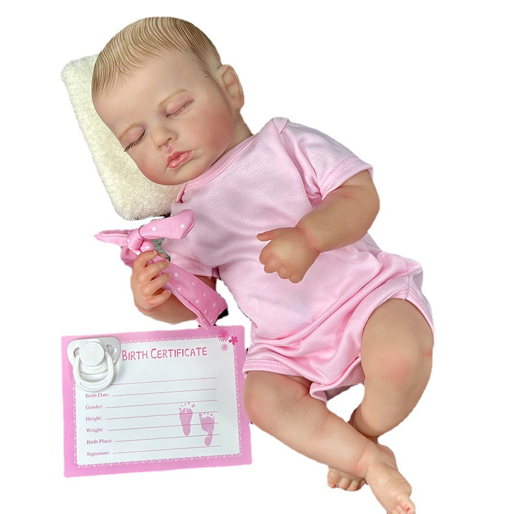 Bebé pesado en agua cuerpo de goma muñeca de venta caliente puede entrar en el nuevo Lulu muñeca cruzada en stock ojos cerrados muñecas masculinas simulación